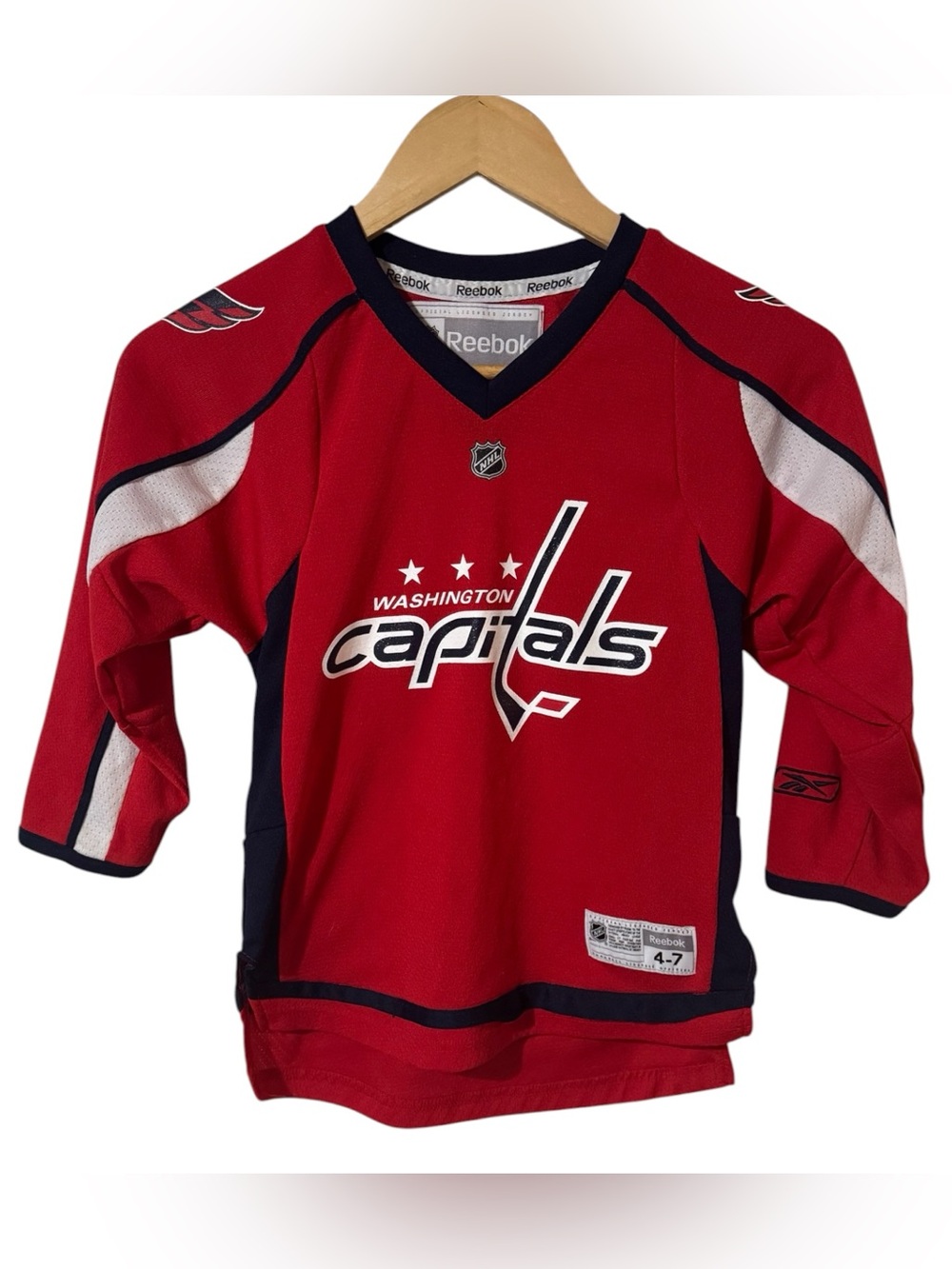 WASHINGTON CAPITOLS NHL Alex Ovechkin Hockey Jersey Reebok Officially Licensed